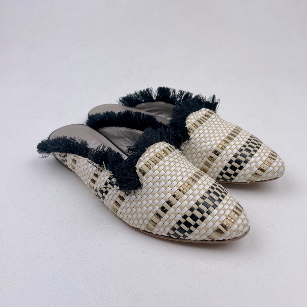 AGL Attilio Giusti Leombruni Woven Slide Loafer Made in Italy